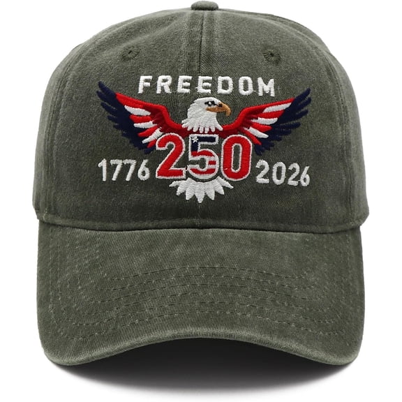 United States 250th Anniversary Hat,1776-2026 Eagle Embroidery Patriotic Baseball Cap,250 Anniversary USA Hat for Men Women