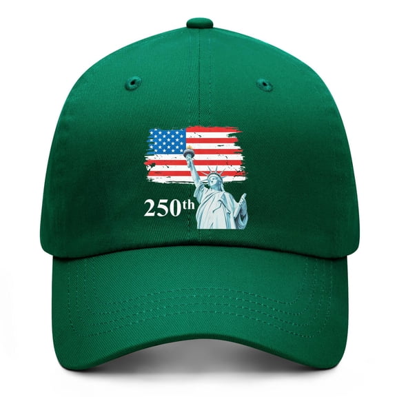 United States 250th Anniversary Hat Featuring Retro USA Celebration Graphics and Adjustable Baseball Cap Comfort
