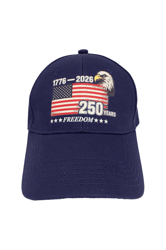 United States 250th Anniversary Hat USA 250th Anniversary Cap Adjustable Printed Patriotic Baseball Cap for Men Women