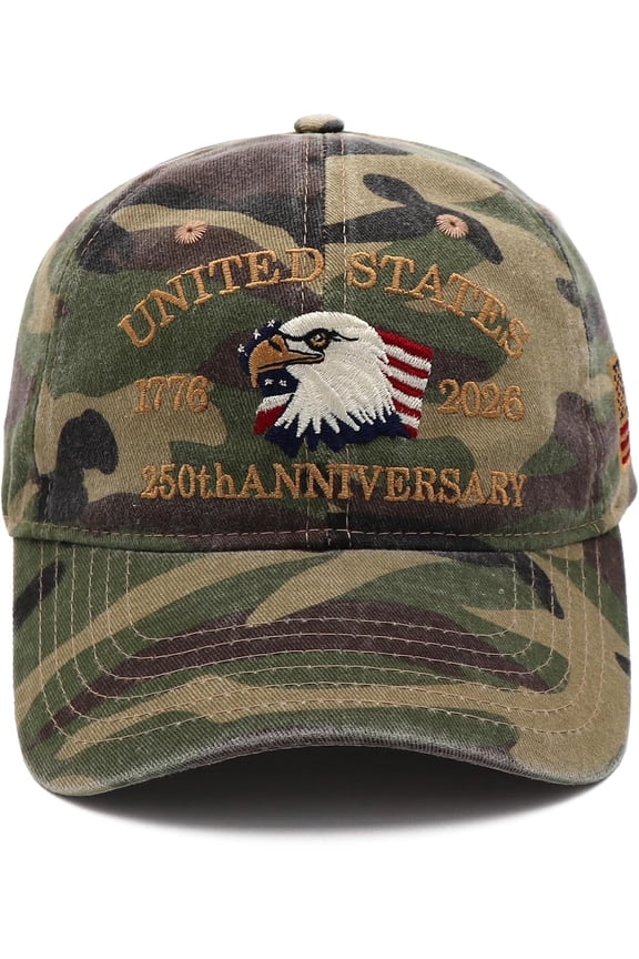 United States 250th Anniversary Hat,USA1776-2026 Baseball Cap Patriotic Embroidered Hats for Men Women