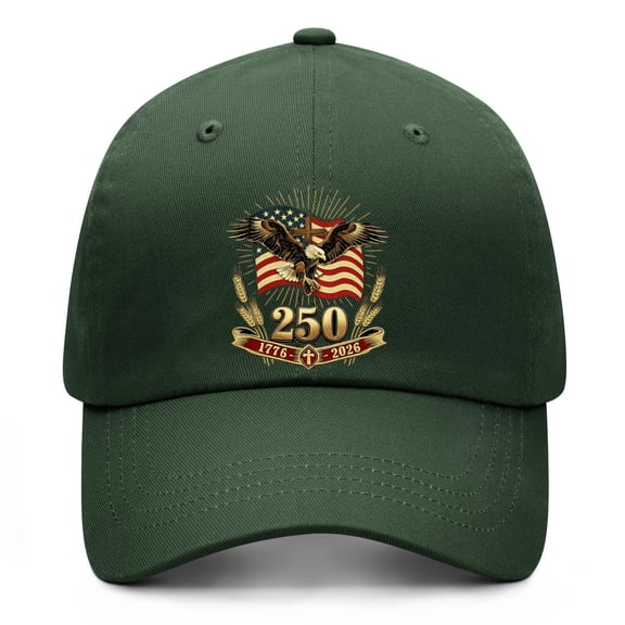 United States 250th Anniversary Hat with Retro American Heritage Print and Breathable Baseball Cap Comfort