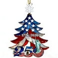 thumbnail image 1 of United States 250th Anniversary Ornament, 2D Acrylic 250th Anniversary USA Christmas Tree Ornament, 250 Patriotic American Flag Christmas Ornaments, Gift for US Citizens, Patriotic Collectors Decor, 1 of 3