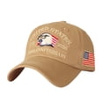 thumbnail image 1 of United States 250th Anniversary Patriotic Hat, Bald Eagle Embroidered Adjustable Baseball Cap for Men Women, Embroidered Color Block Trucker Hat Unisex, 1 of 5