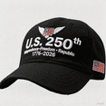 thumbnail image 1 of United States 250th Anniversary Patriotic Heritage Cap, Embroidered USA Retro Washed Baseball Hat for Men & Women, Adjustable Tribute Cap, Celebrate 250 Years of Pride, Freedom, and Unity, 1 of 8