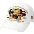 thumbnail image 1 of United States 250th Anniversary Red Cap, Patriotic Baseball Cap, Adjustable Embroidered Hat for Men Women Gifts, 1 of 6