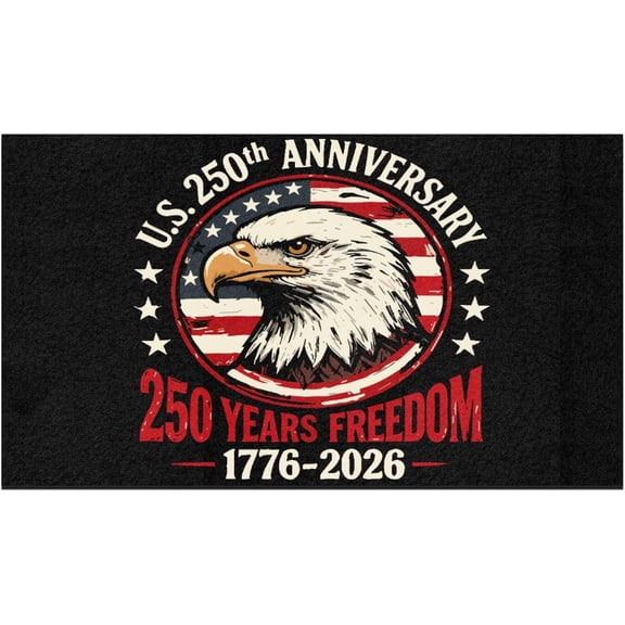 United States 250th Anniversary Rug Mat for Door Mat 24x16 Inch