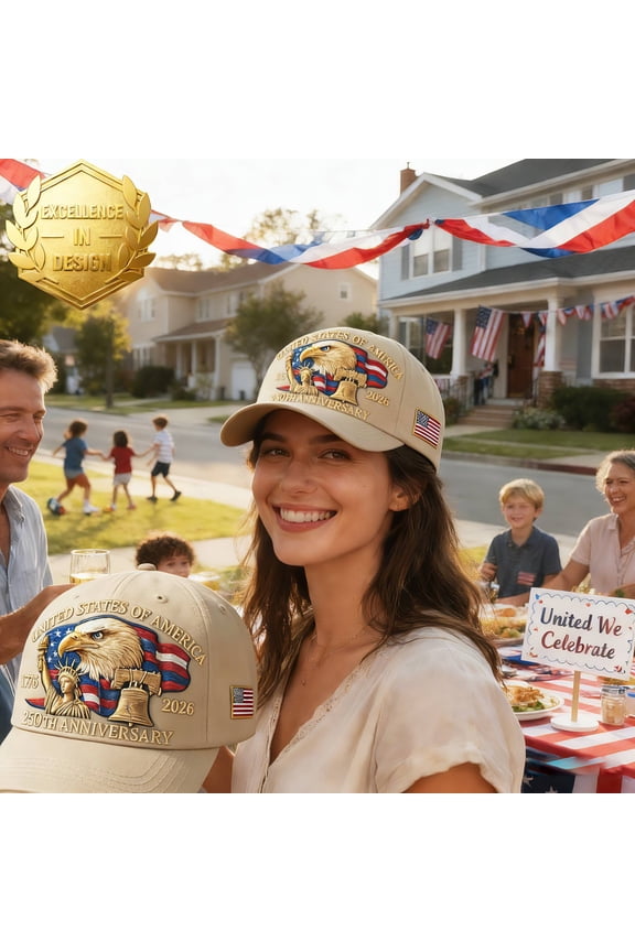 United States 250th Year Hat, Retro Adjustable Patriotic Baseball Cap for Men Women, Commemorative Tribute Cap for 1776–2026 （Printed version）