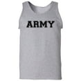 thumbnail image 1 of United States "ARMY" athltic print tank top in gray, 1 of 3
