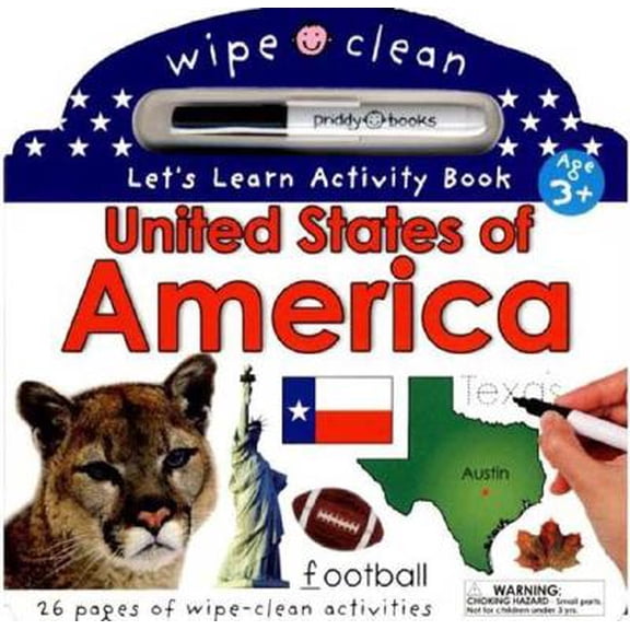 Pre-Owned United States Activity Atlas [With Markers & Cloth]
