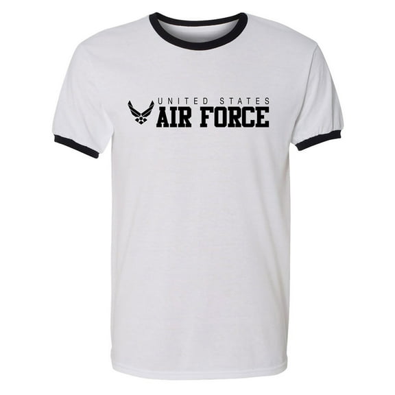 United States Air Force Adult Short Sleeve Ringer T-shirt