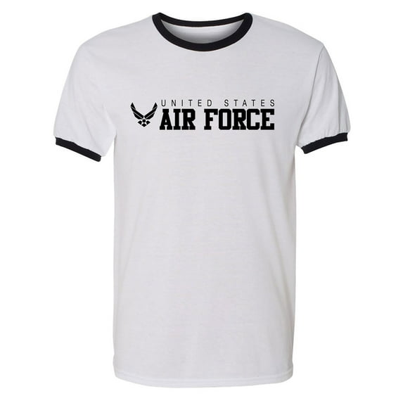 United States Air Force Adult Short Sleeve Ringer T-shirt