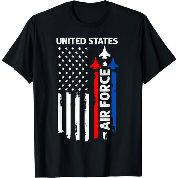 United States Air Force American USA Flag July 4th Patriotic T-Shirt