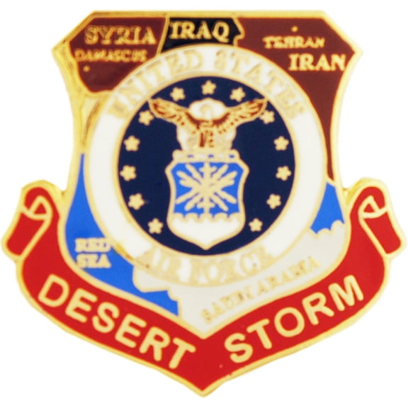 United States Air Force Desert Storm Map Pin