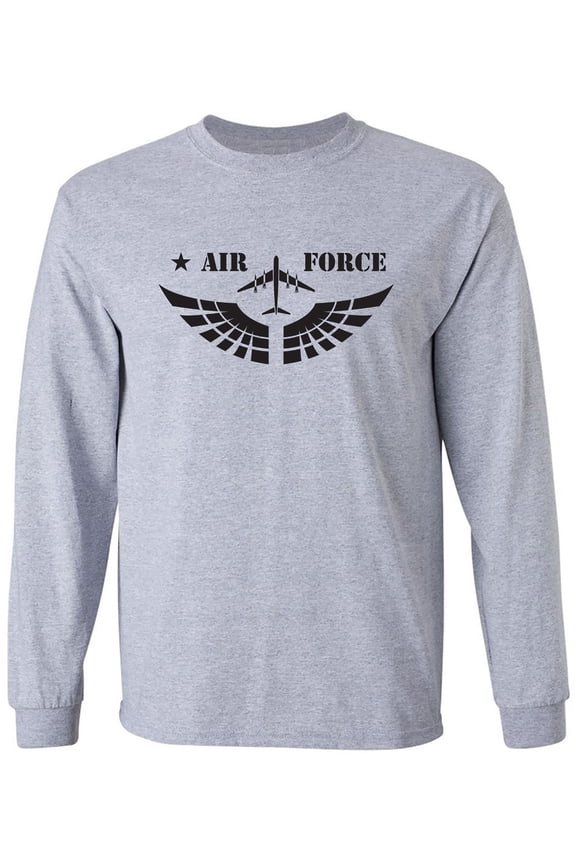 United States "Air Force Fighter Jet" Graphic Adult Long Sleeve T-shirt