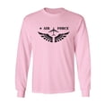 thumbnail image 1 of United States "Air Force Fighter Jet" Graphic Adult Long Sleeve T-shirt, 1 of 3