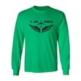 thumbnail image 1 of United States "Air Force Fighter Jet" Graphic Adult Long Sleeve T-shirt, 1 of 3
