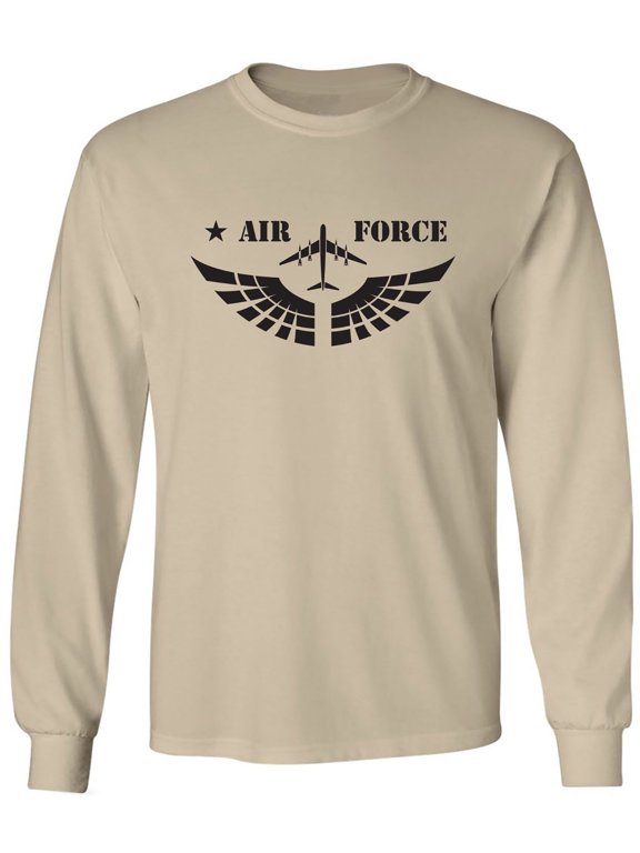 United States "Air Force Fighter Jet" Graphic Adult Long Sleeve T-shirt