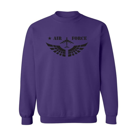 United States "Air Force Fighter Jet" Graphic Crewneck Sweatshirt