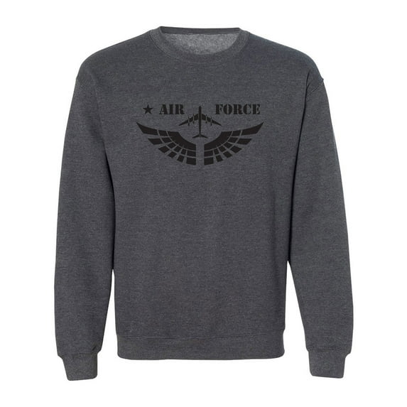 United States "Air Force Fighter Jet" Graphic Crewneck Sweatshirt