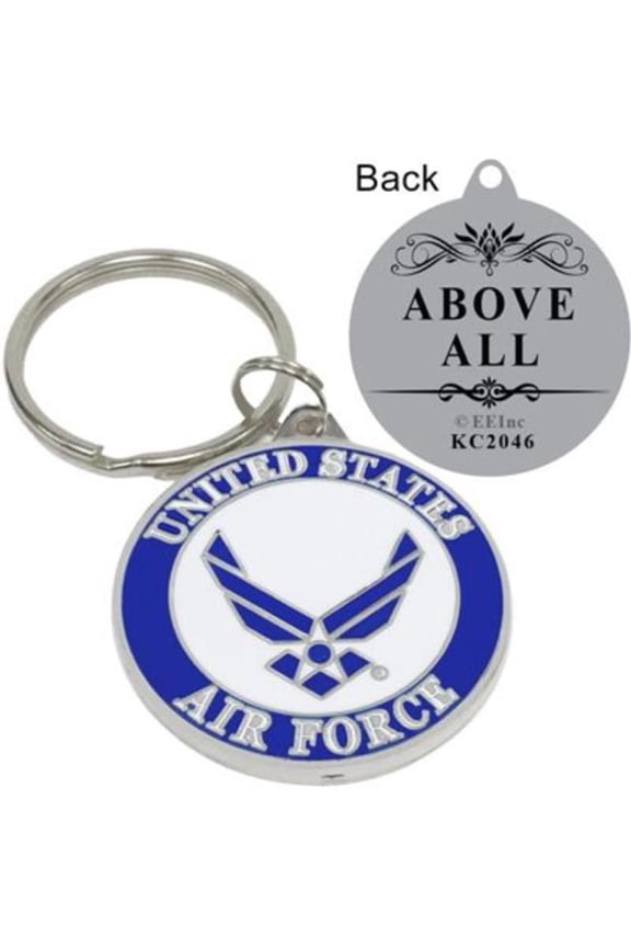 KC2046 Key Ring - USAF Symbol III, Bright-Shine - 1.5 in.