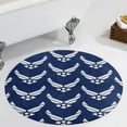 thumbnail image 1 of United States Air Force Logo, White Graphic Round Carpet Circle Rug Outdoor Patio Area Rug Washable Large Area Rugs Hallway Room Decor Fitness Mats, 1 of 8
