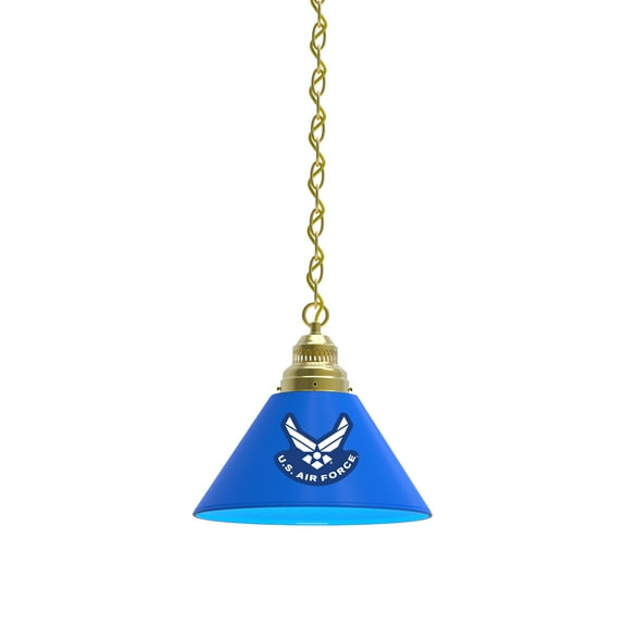 United States Air Force Pendant Light with Brass Fixture