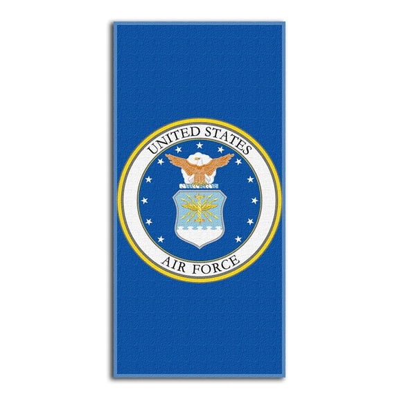United States Air Force Seal 28x58 inch Fiber Reactive Cotton Beach Towel