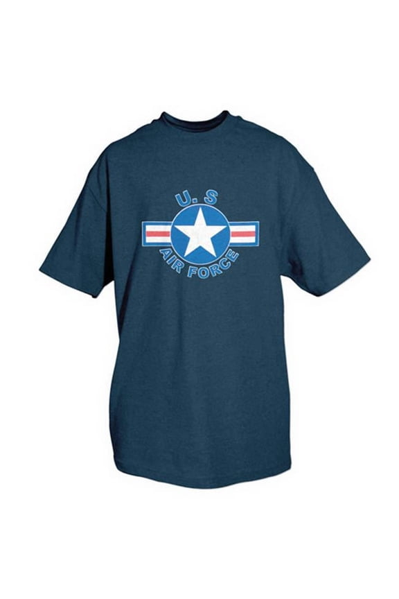 United States Air Force Star T-Shirt , Navy - 2 Extra Large