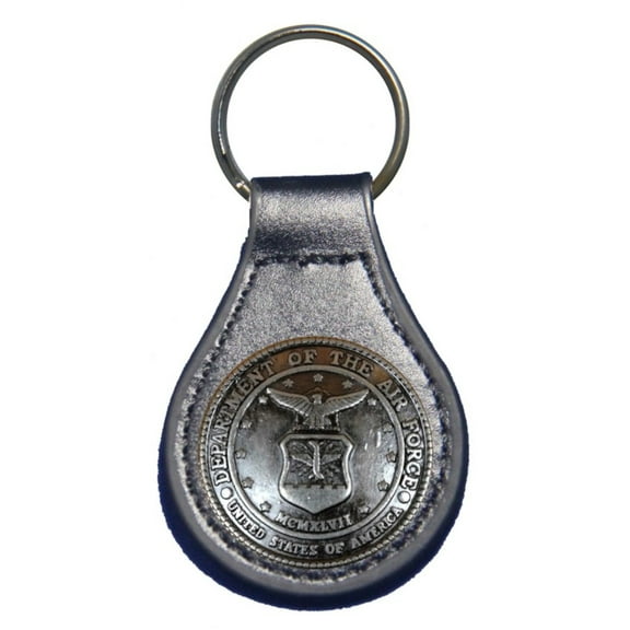 United States Air Force leather key fob or keychain Black