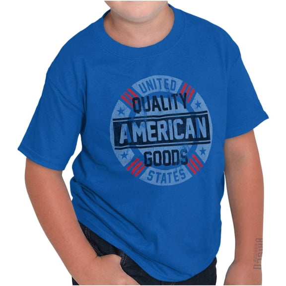 United States American Goods Pride Crewneck T Shirts Boy Girl Teen Brisco Brands X