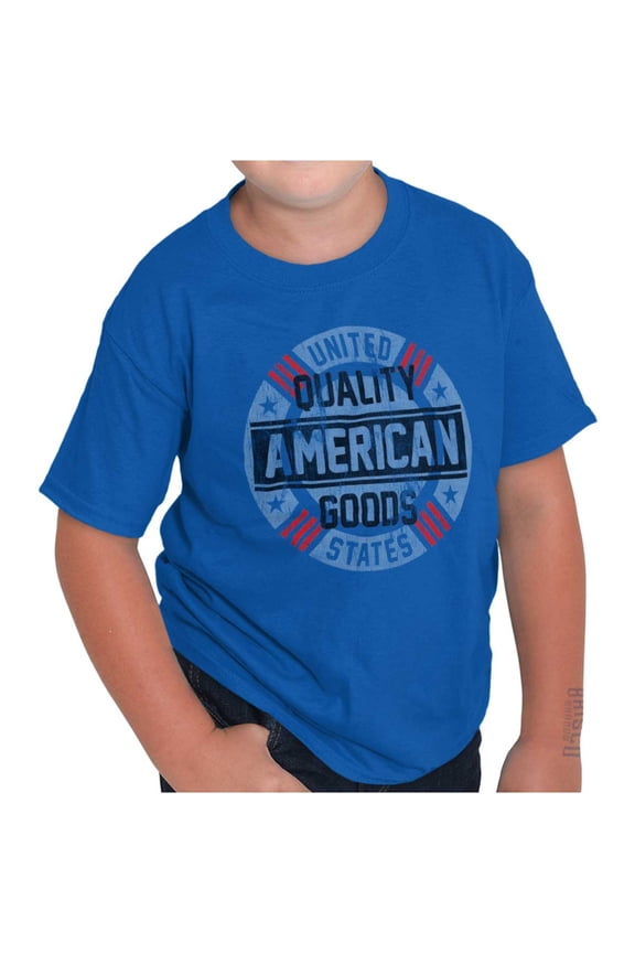 United States American Goods Pride Crewneck T Shirts Boy Girl Teen Brisco Brands X