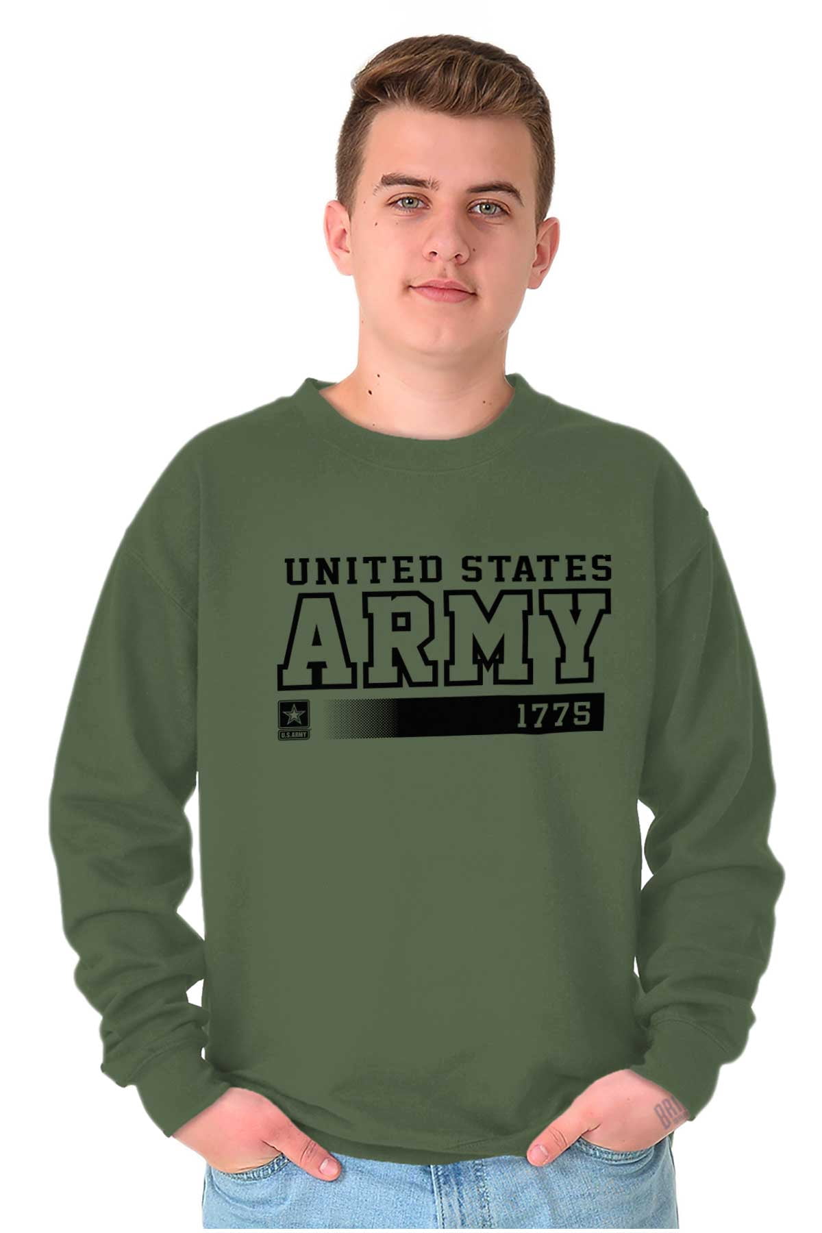 United States Army 1775 Star Logo Unisex Plus Size Sweatshirt Brisco ...