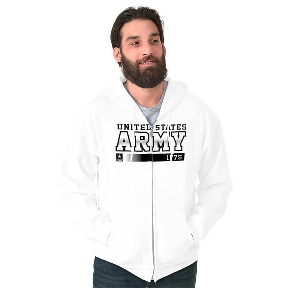 United States Army 1775 Star Logo Zip Up Hoodie Men's Women's Brisco Brands S