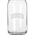 thumbnail image 1 of United States Army 75th Ranger Tab United States Military Etched 16oz Libbey Can Glass, 1 of 1