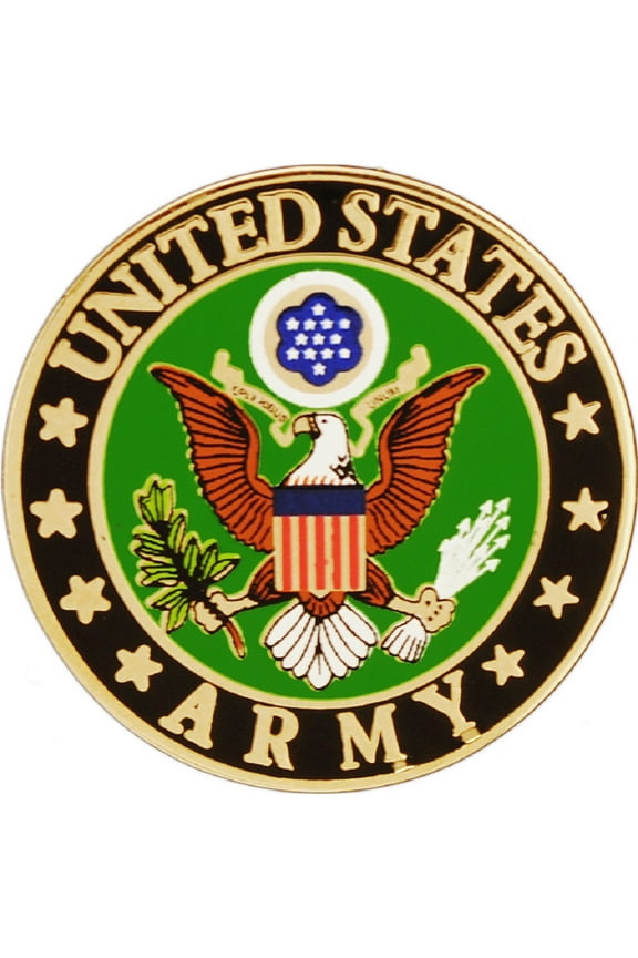 United States Army, Army Symbol B - Officially Licensed Original Artwork, Lapel Pin -0.75'