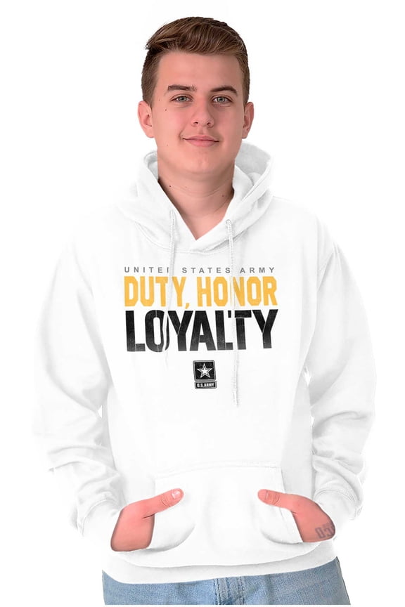 United States Army Duty Honor Loyalty Hoodie Sweatshirt Women Men Brisco Brands M
