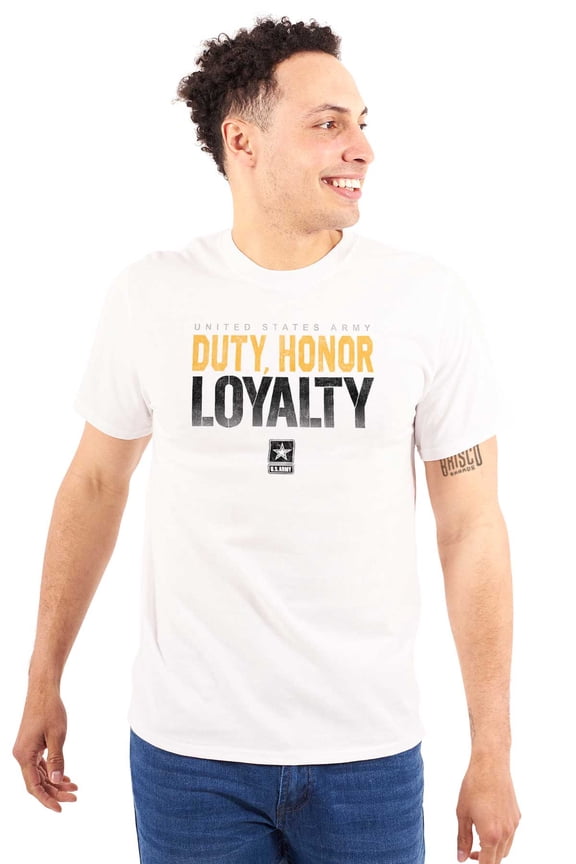 United States Army Duty Honor Loyalty Men's Graphic T Shirt Tees Brisco Brands 5X