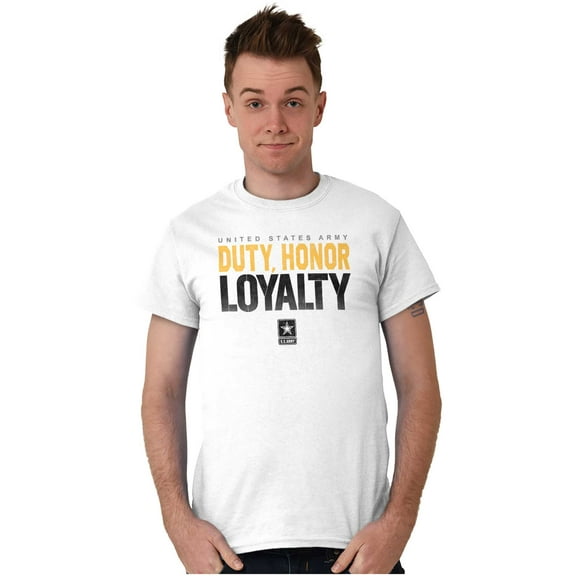 United States Army Duty Honor Loyalty Men's Graphic T Shirt Tees Brisco Brands M