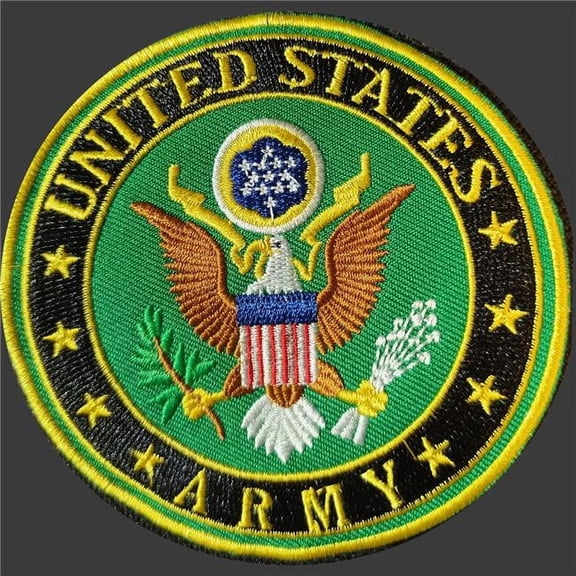 United States Army Embroidered Sew-on Patch 3.5" diameter