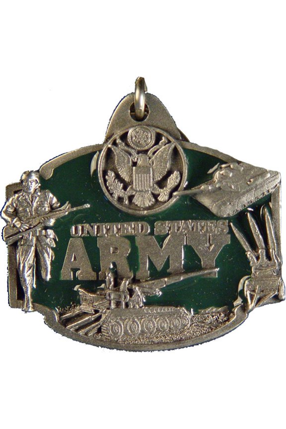 KC2003 Key Ring - Army Action - Bright-Shine - 1.75 in.