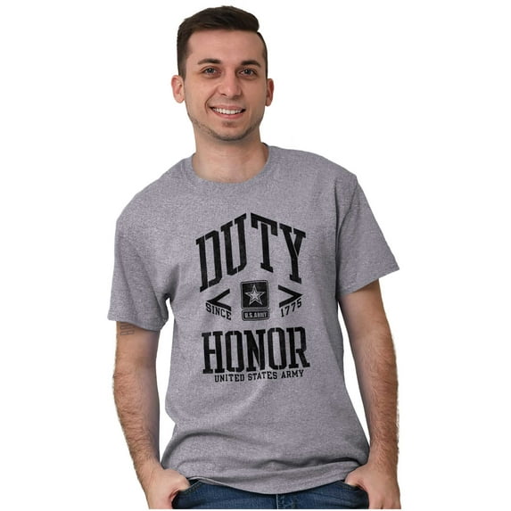 United States Army Logo Duty Honor Men's Graphic T Shirt Tees Brisco Brands S
