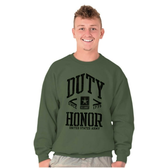 United States Army Logo Duty Honor Sweatshirt for Men or Women Brisco Brands S