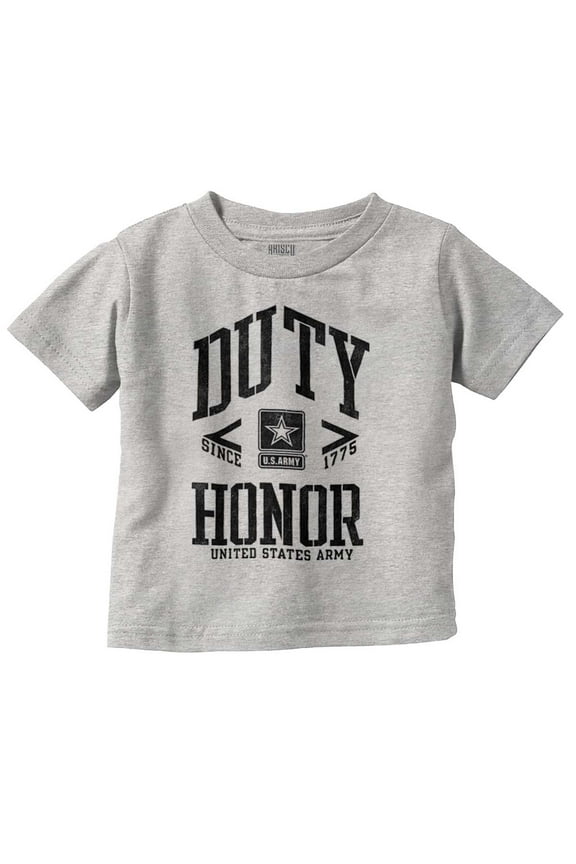 United States Army Logo Duty Honor Toddler Boy Girl T Shirt Infant Toddler Brisco Brands 12M
