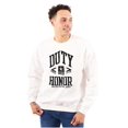 thumbnail image 1 of United States Army Logo Duty Honor Unisex Plus Fleece Graphic Sweatshirt Brisco Brands 3X, 1 of 5
