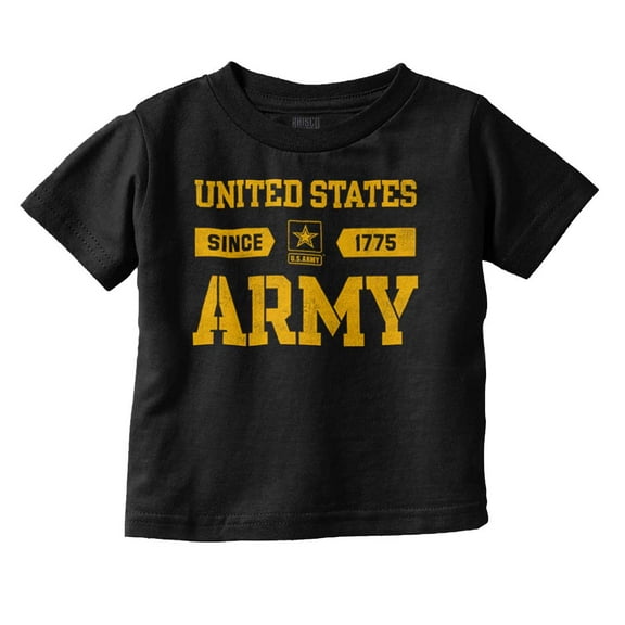 United States Army Logo Since 1775 Toddler Boy Girl T Shirt Infant Toddler Brisco Brands 12M