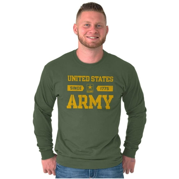 United States Army Logo Since 1775 Unisex Plus Size Long Sleeve Shirt Brisco Brands 2X