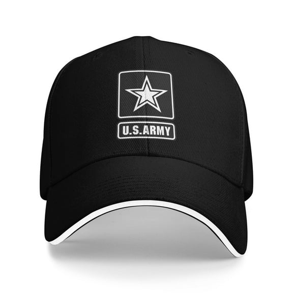 United States Army Logo Unisex Sandwich Cap Classic Baseball Capunisex Adjustable Casquette Dad Hat