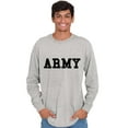 thumbnail image 1 of United States Army Military Plus Size Long Sleeve Graphic Tee Shirt Brisco Brands 2X, 1 of 5