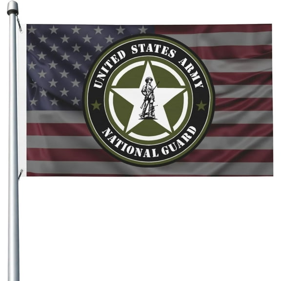 United States Army National Guard 3x5 Double Sided Flag Fade Resistant Banner Polyester Flag with 2 Brass Grommets For Indoor Outdoor