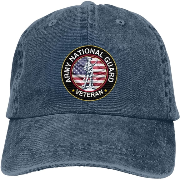 United States Army National Guard Veteran Dad Hat Baseball Unisex Baseball Adjustable Washed Cap